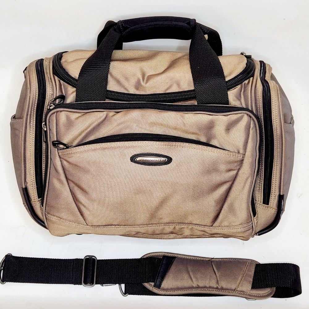 Briggs & Riley Cabin Travel Bag. Khaki & black ballistic nylon. Like new. Unisex